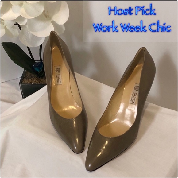 NWOT Gucci Tan/Camel Pumps Shoes 40-10 B - Picture 2 of 7